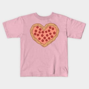 pizza love Kids T-Shirt